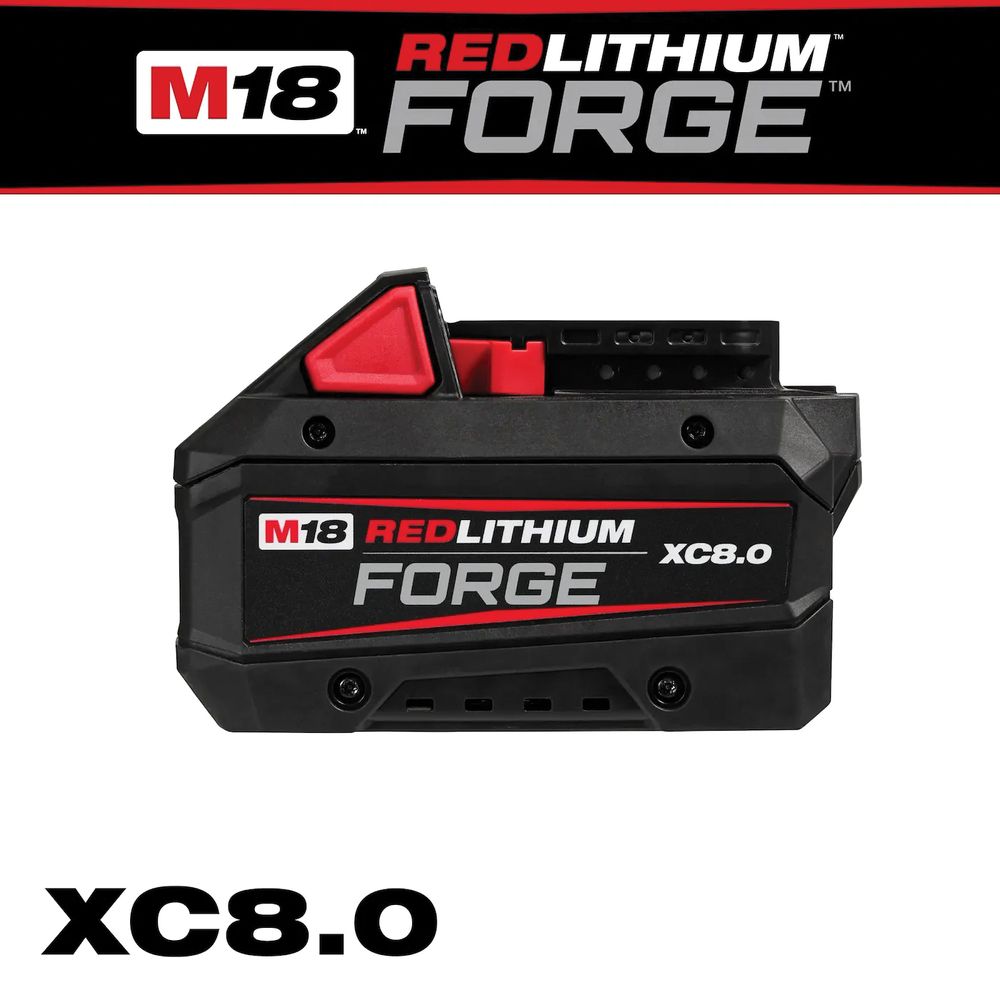 Milwaukee M18 REDLITHIUM FORGE XC 8 AH Lithium-Ion Battery