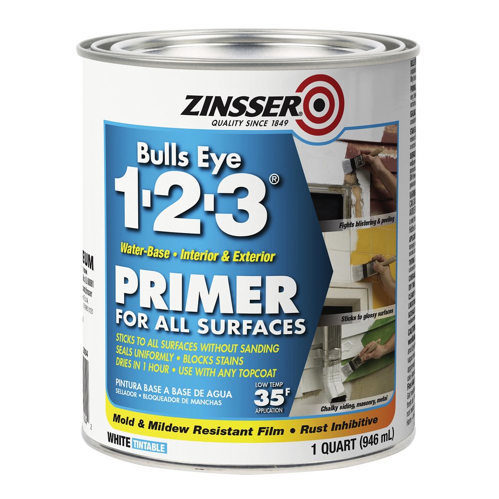 Zinsser 1 qt. Bulls-Eye 1-2-3 Interior and Exterior Primer Sealer