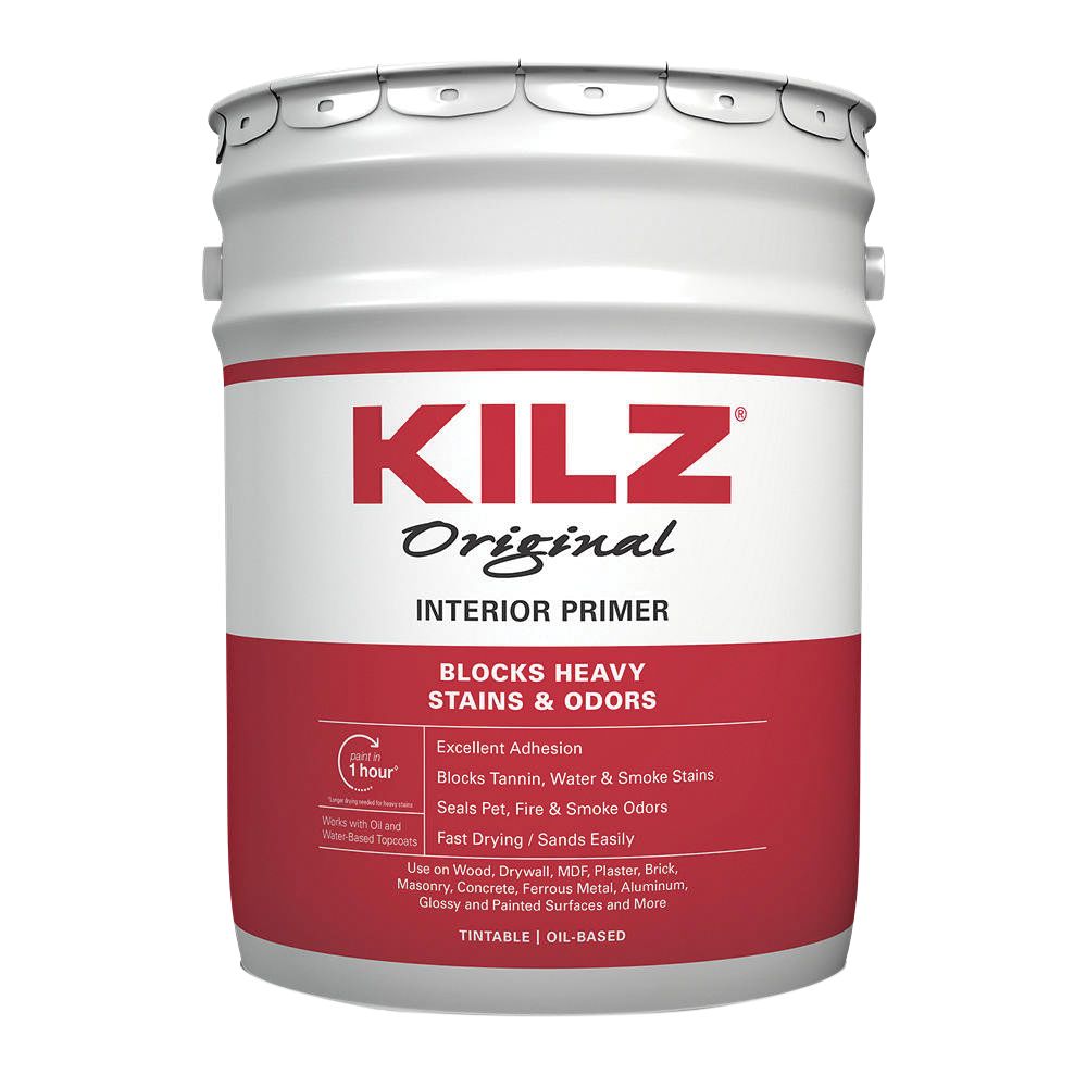 Kilz 5 gal. White Oil-Based Stain Blocking Primer Sealer