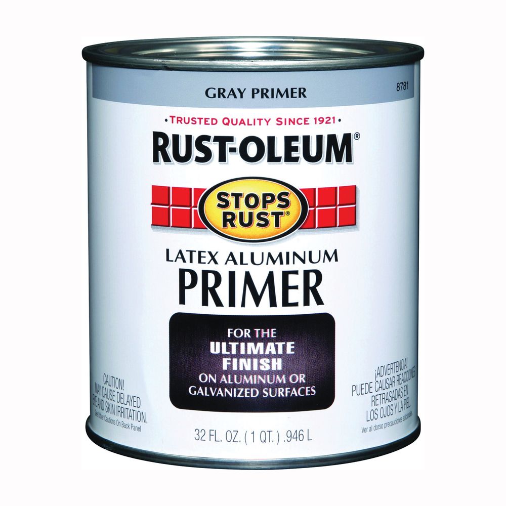 Rust-Oleum 1 qt. Flat Gray Latex Aluminum Primer