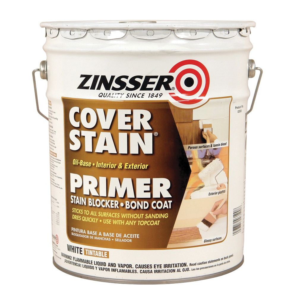 Zinsser 5 gal. Cover-Stain Interior and Exterior Oil-Based Primer Sealer