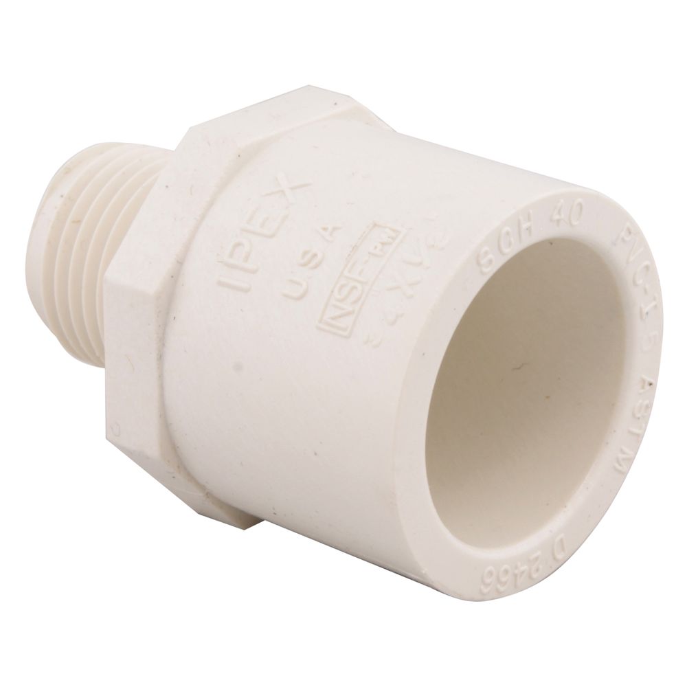 IPEX 1 in. x 3/4 in. Schedule 40 PVC Slip x MIP Reducing Male Adapter