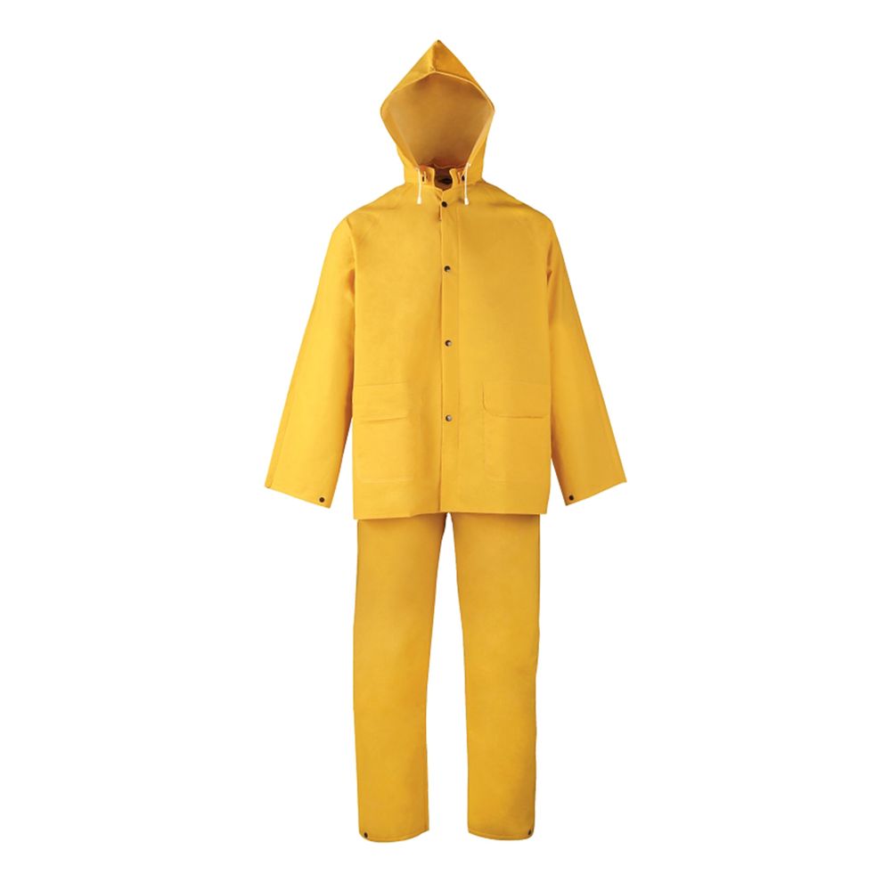 Diamondback Medium Yellow 3-Piece PVC/Polyester Rain Suit