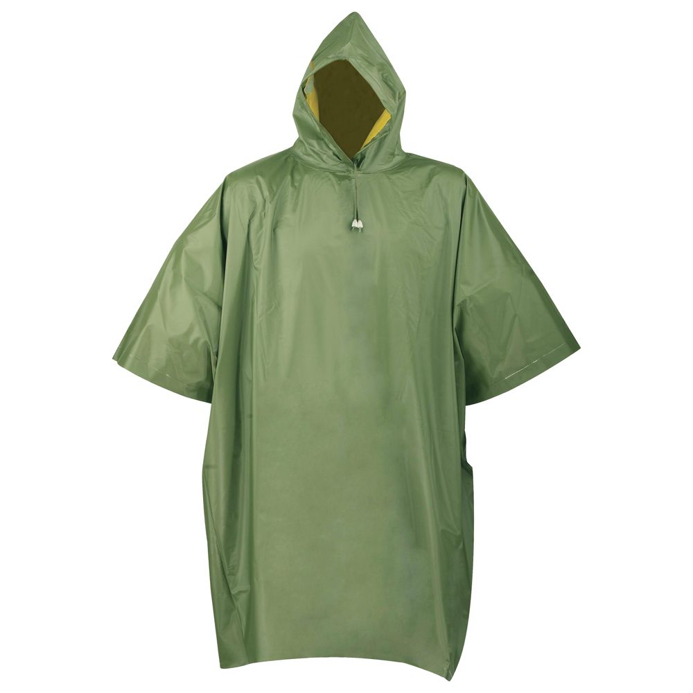Diamondback 52 in. x 80 in. Olive and Yellow Poncho