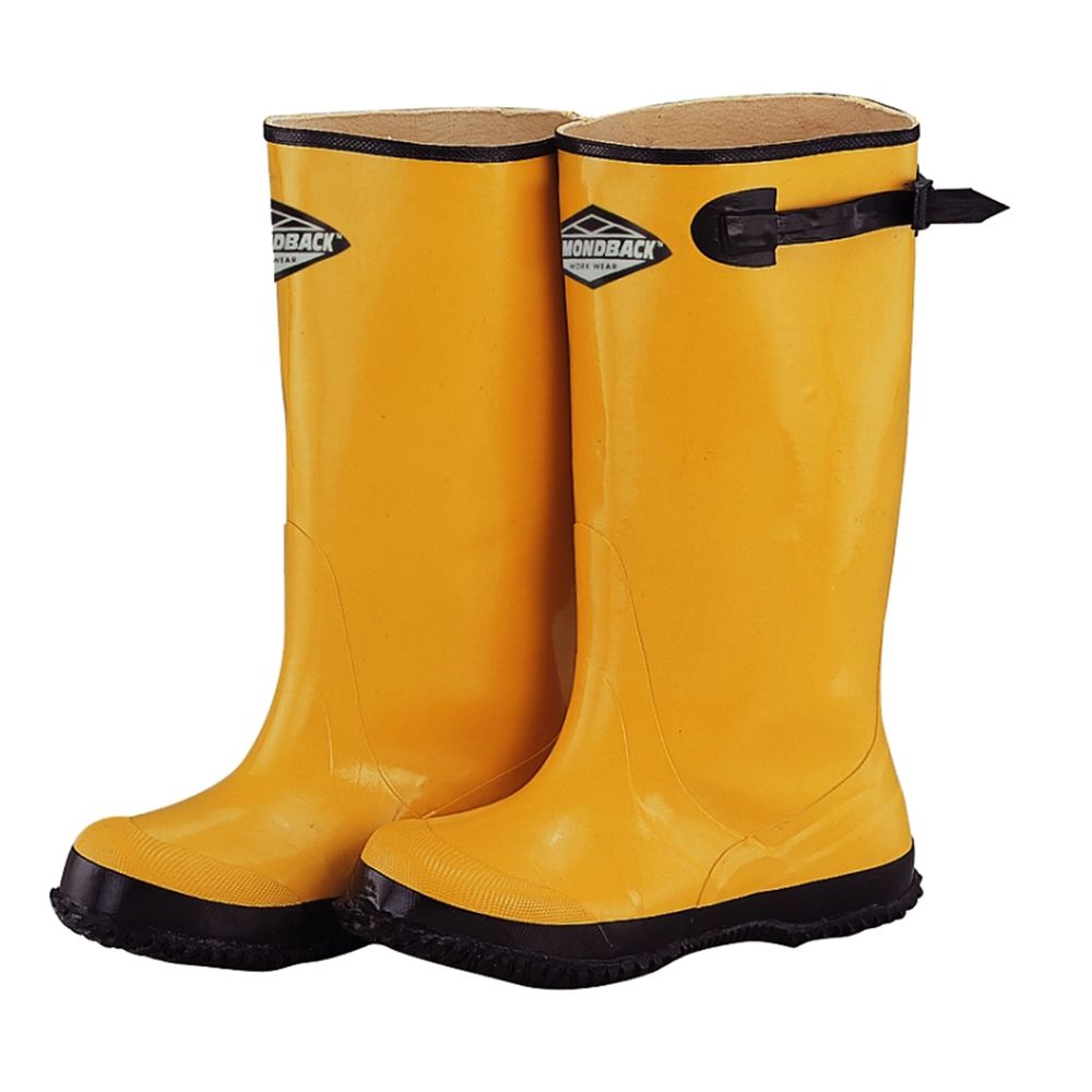 Diamondback Size 10 Yellow Rubber Overshoe Boots