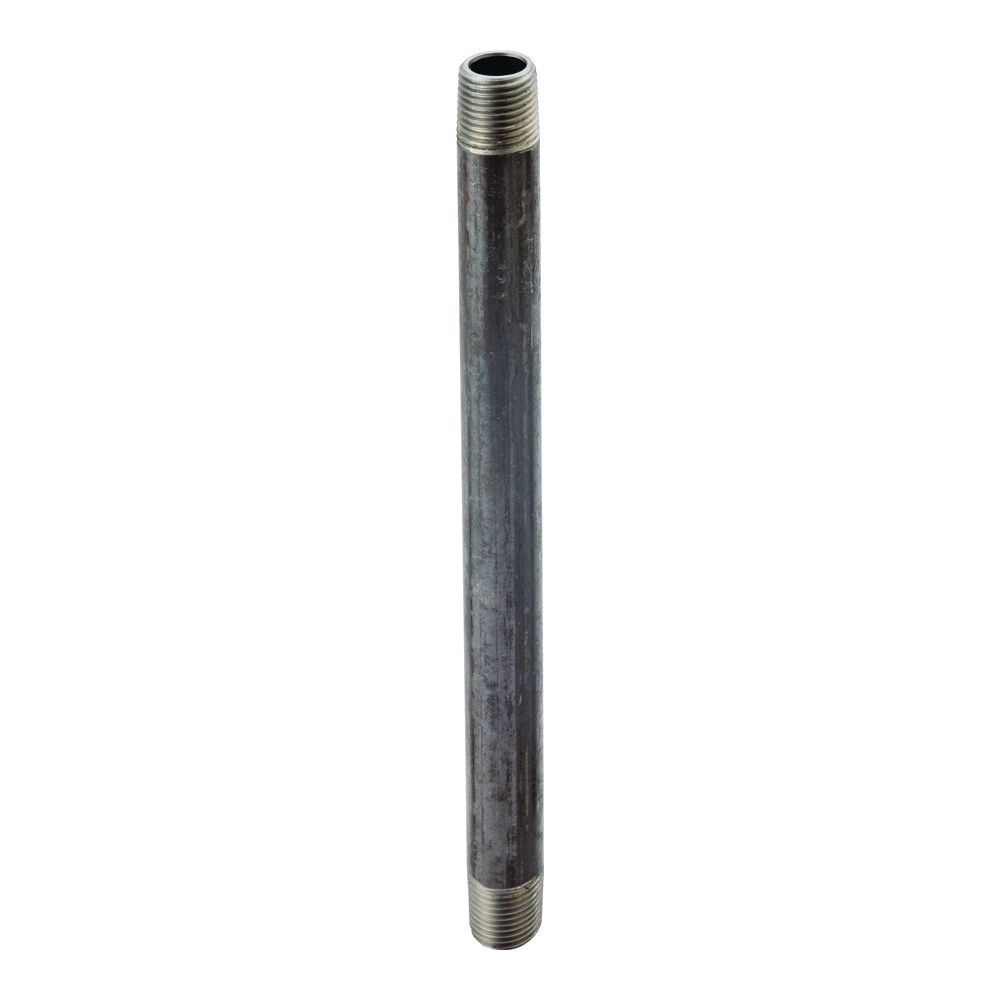 ProSource 1-1/4 in. x 24 in. Black Steel Pipe Nipple