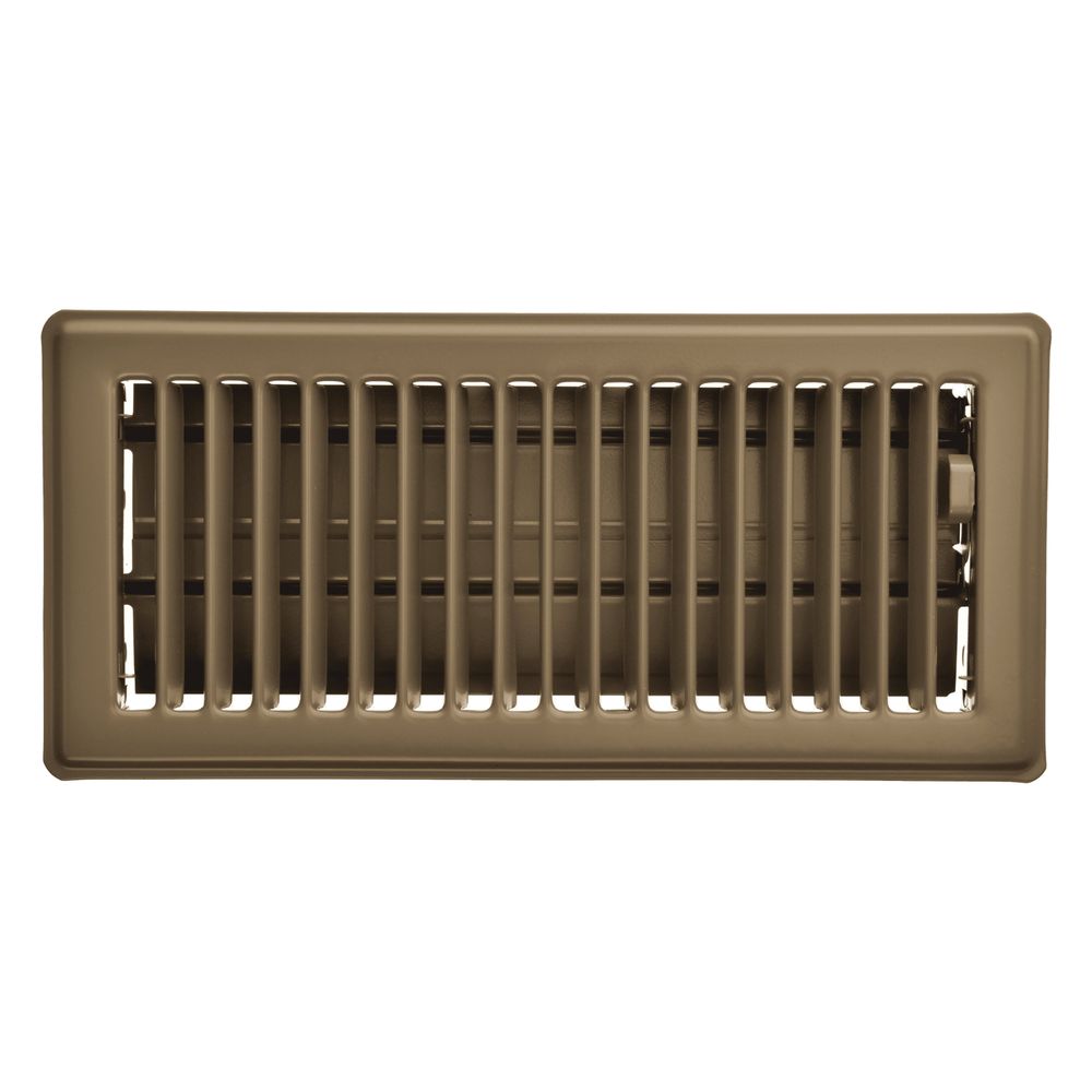 Imperial 4 in. x 8 in. Brown Standard Floor Register