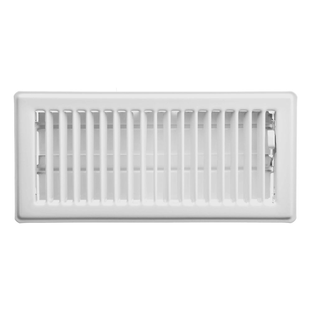 Imperial 4 in. x 12 in. Brown Louvered Floor Register