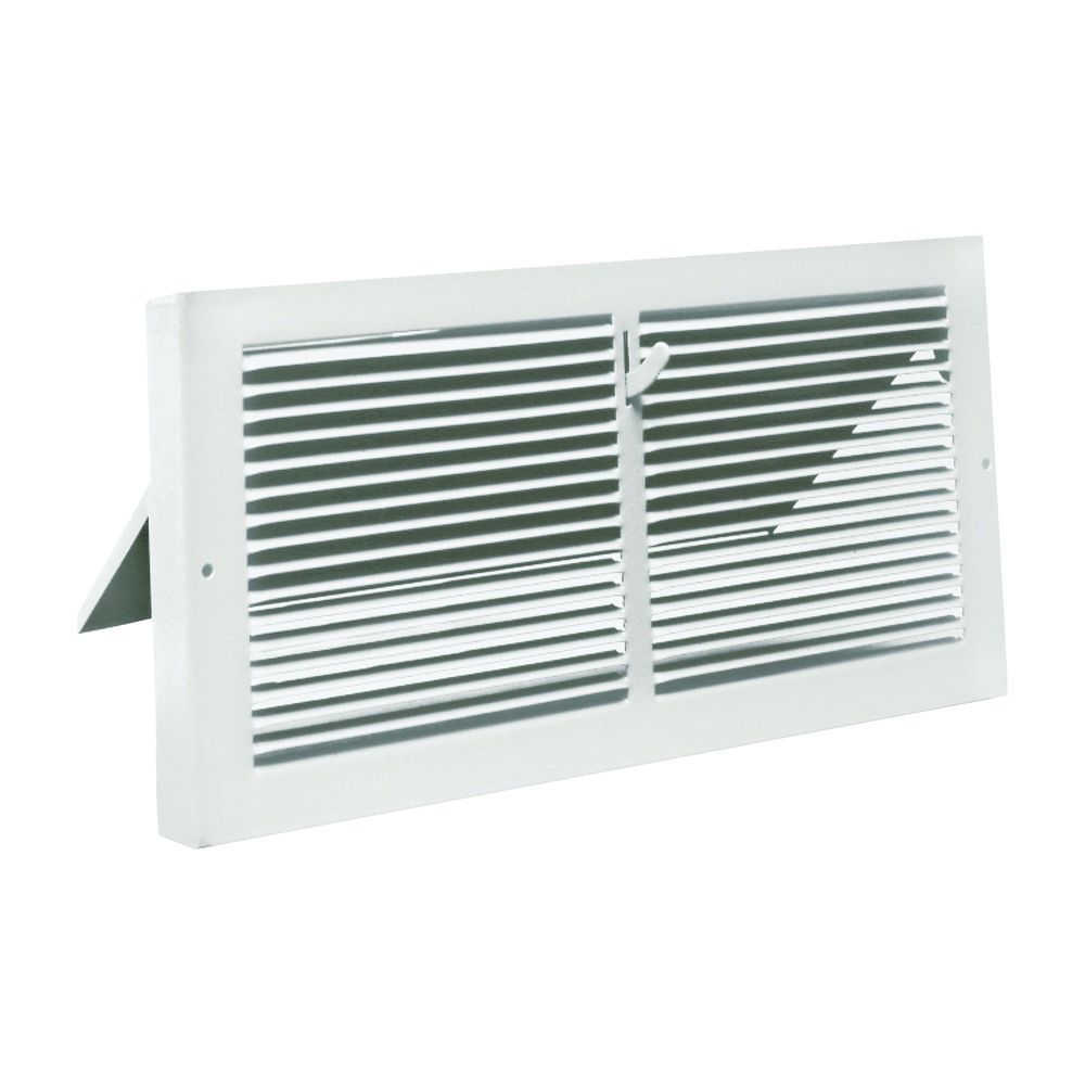 Imperial 10 in. x 6 in. White Baseboard Register