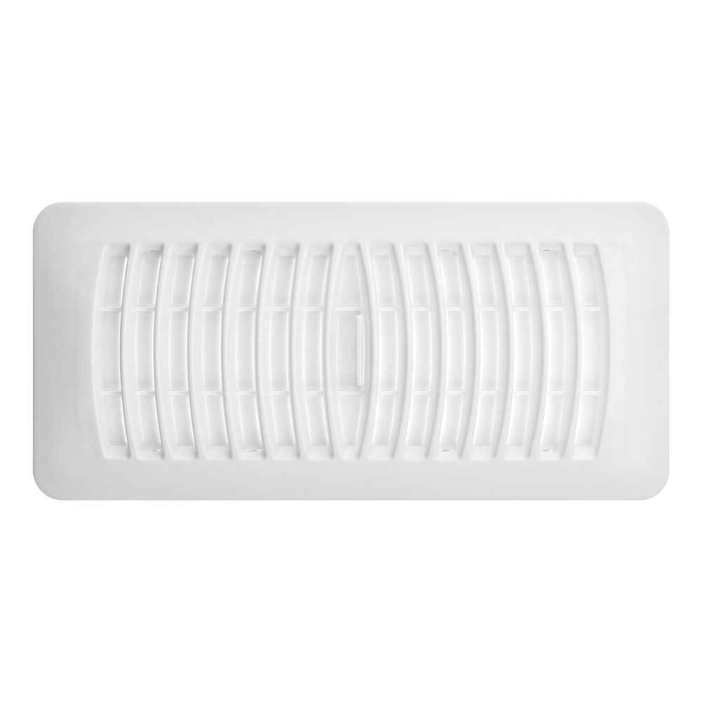 Imperial 4 in. x 10 in. White Pop-Up Floor Register