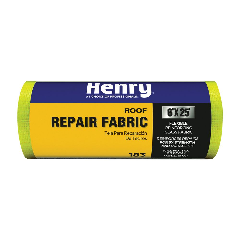 Henry 6 in. x 25 ft. Yellow Glass Roof Patch Fabric