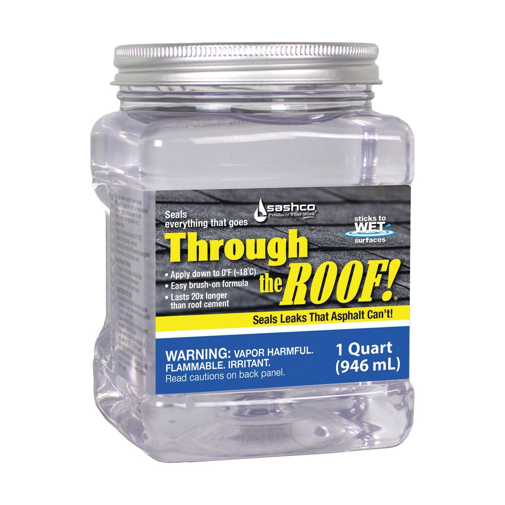 Sashco 1 qt. Clear Brush-On Roof Sealant