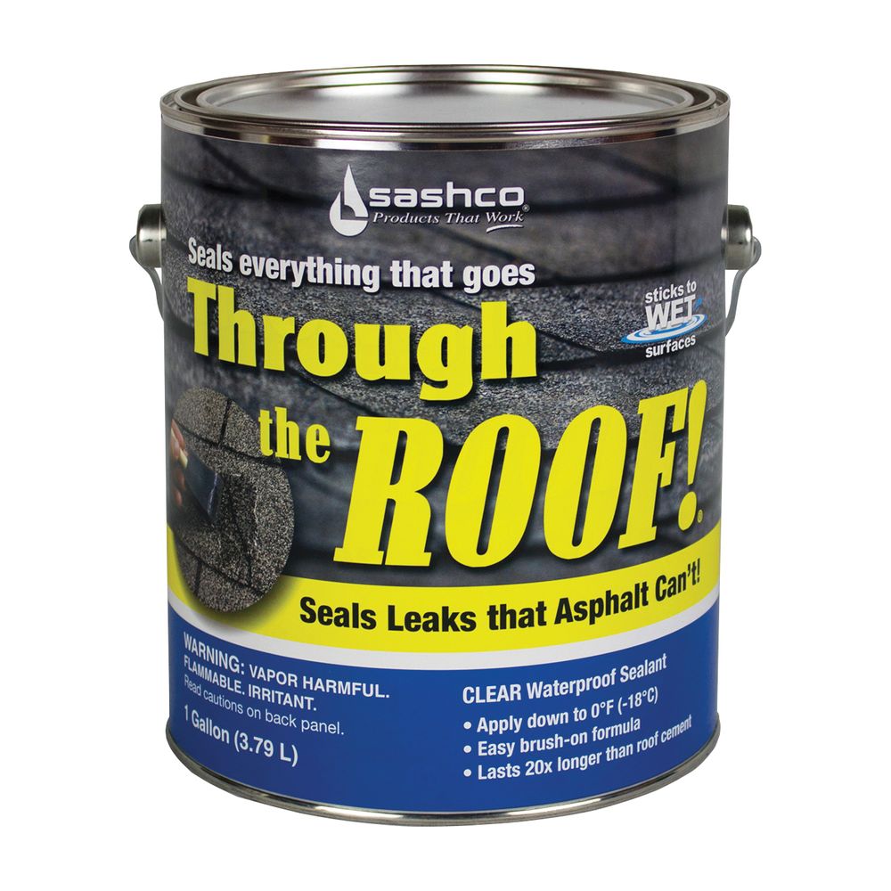 Sashco 1 gal. Clear Through The Roof Roof Sealant