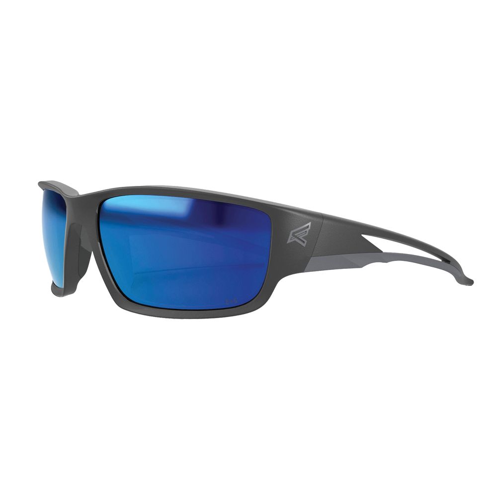 Edge Black and Aqua Blue Polarized Safety Glasses