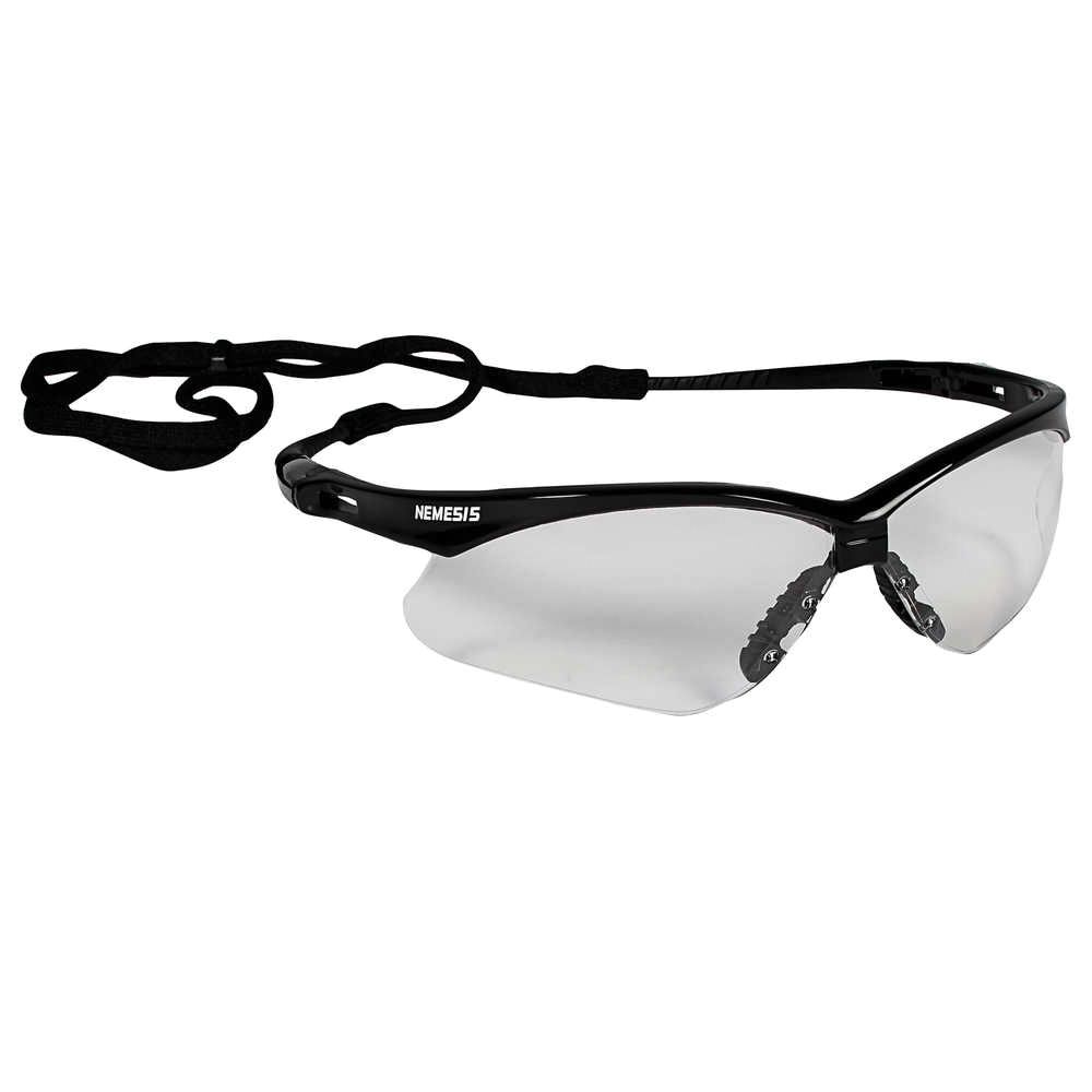 Jackson Safety Black Frame Safety Glasses with Clear Lens