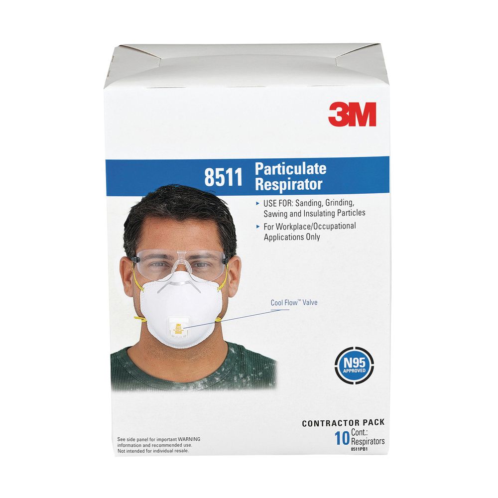 3M 10-Piece Paint and Sanding Valved Respirator