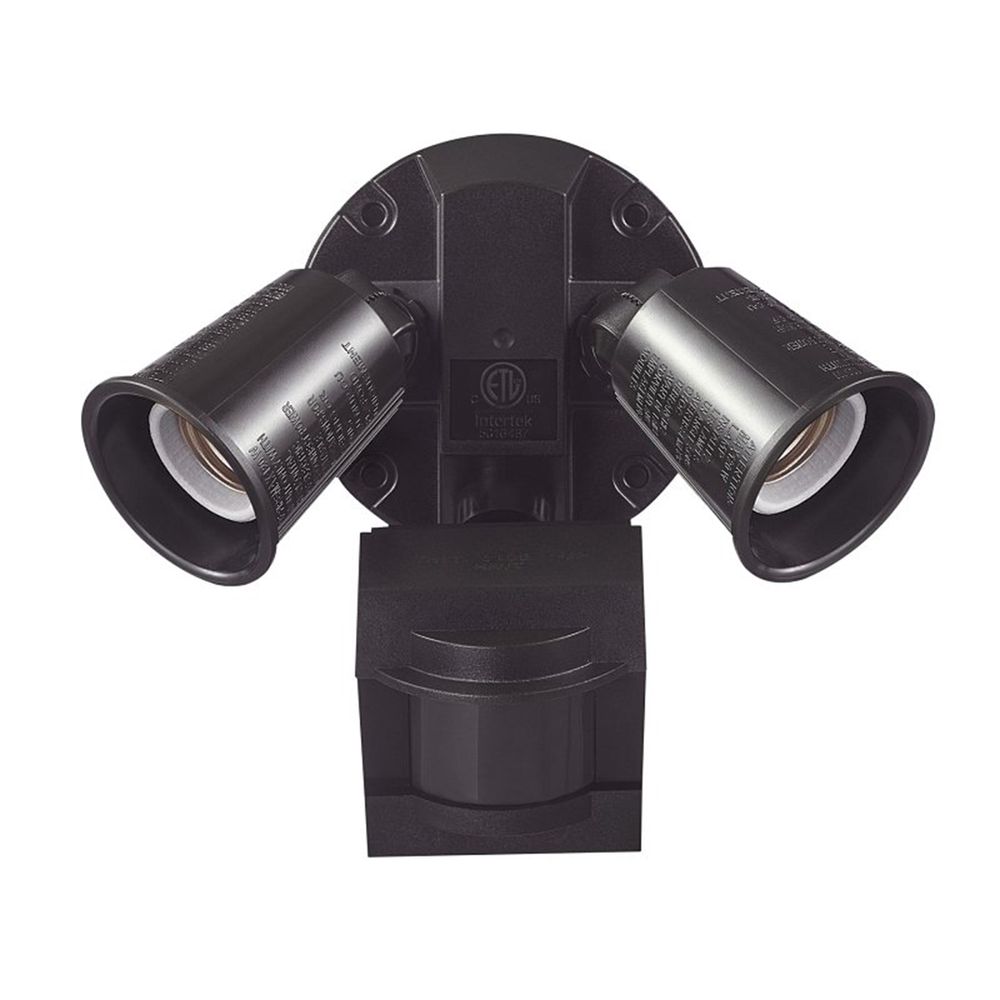 Globe Electric 110-Degree Motion Security Flood Light, Bronze