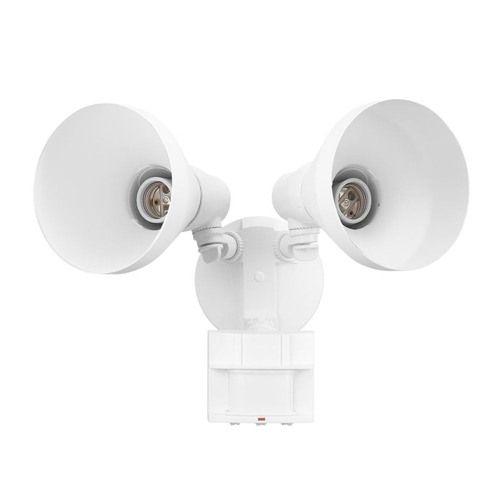 Globe Electric 180-Degree DualBrite White Motion Security Light