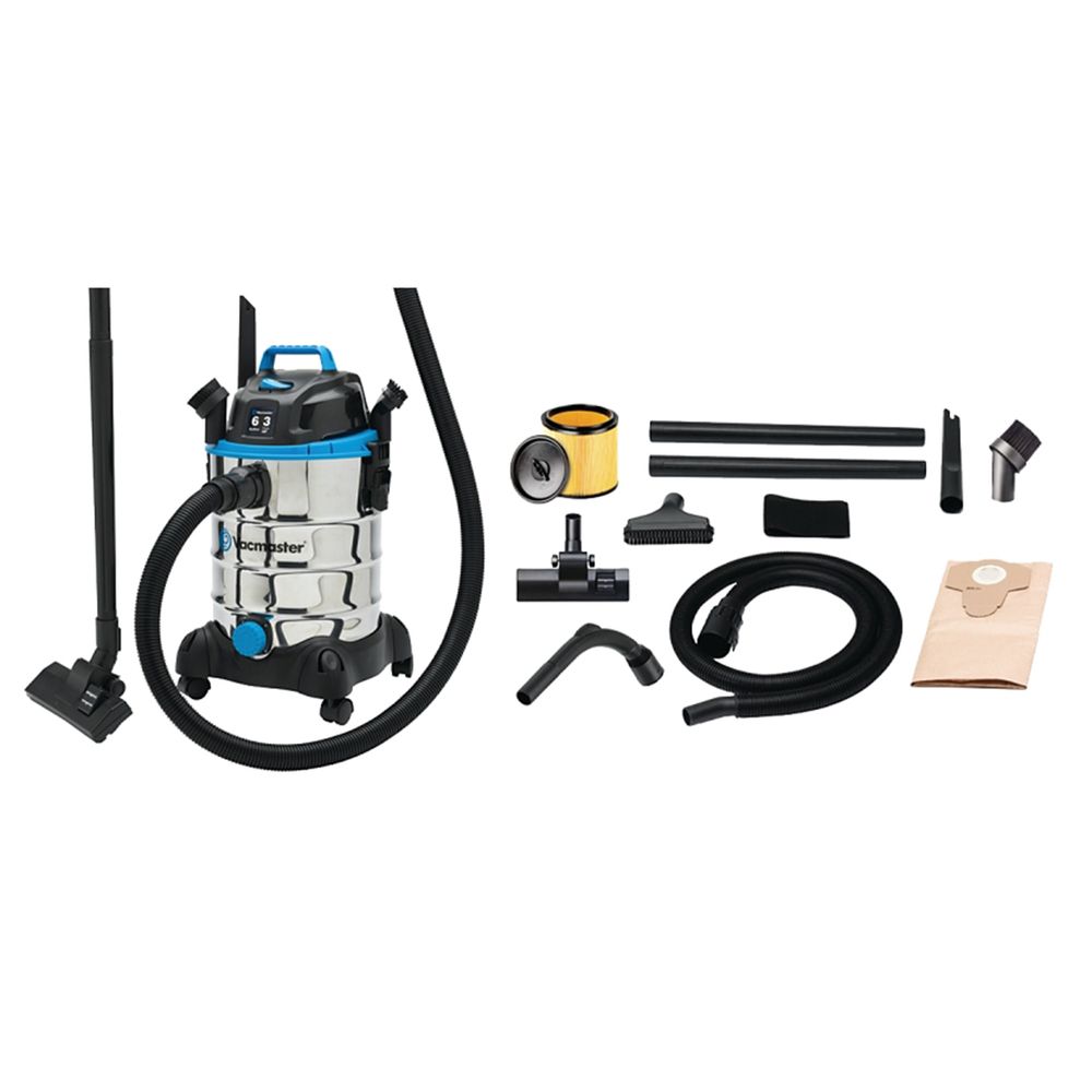 Vacmaster 6 gal. 3 Peak HP Stainless Steel Wet/Dry Vacuum