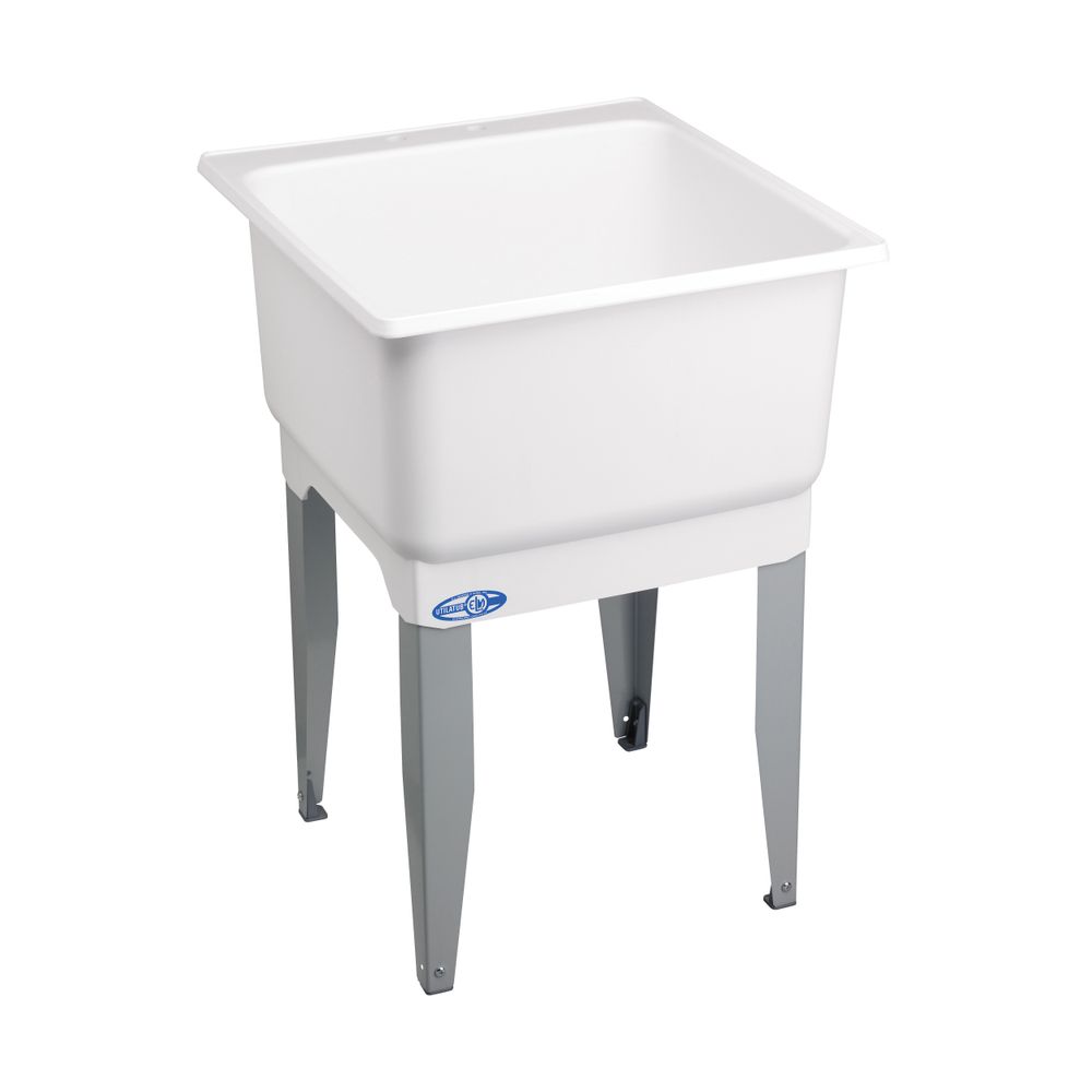 E.L. Mustee & Son 20 gal. White Polypropylene Laundry Tub