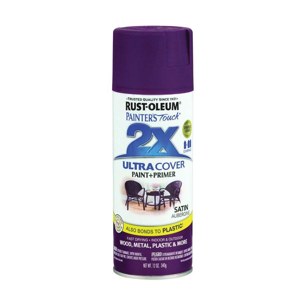 Rust-Oleum 12 oz. Satin Aubergine General-Purpose Spray Paint
