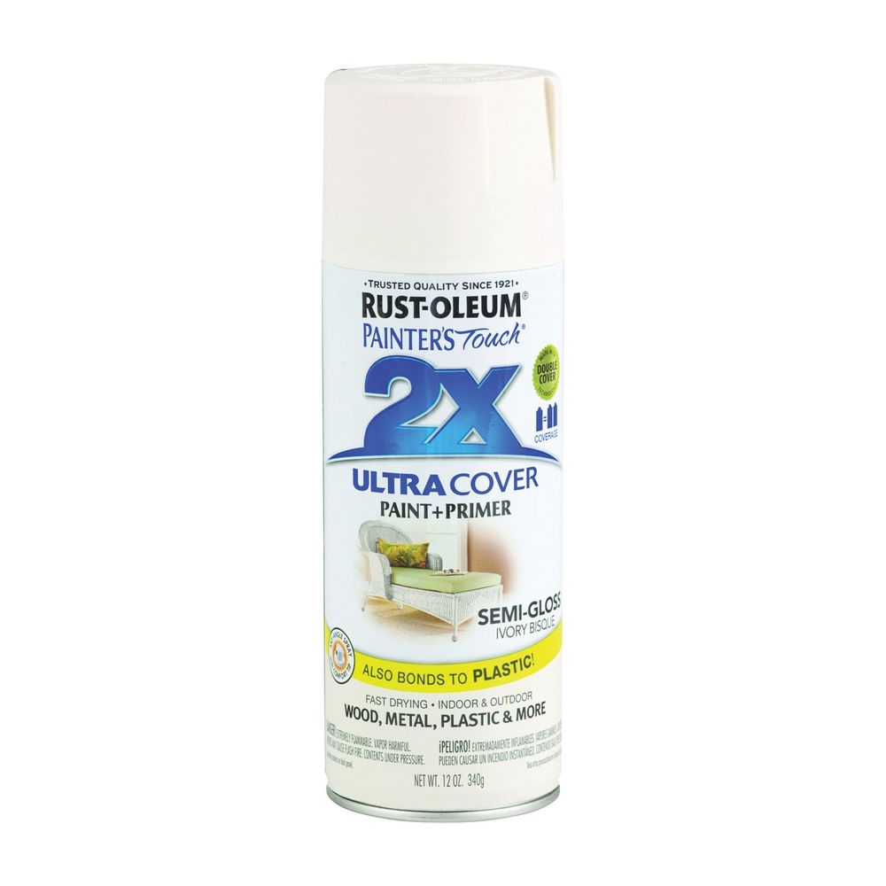 Rust-Oleum 12 oz. Ivory Bisque Semi-Gloss All-Purpose Spray Paint