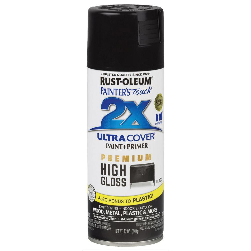 Rust-Oleum 12 oz. High Gloss Black Spray Paint