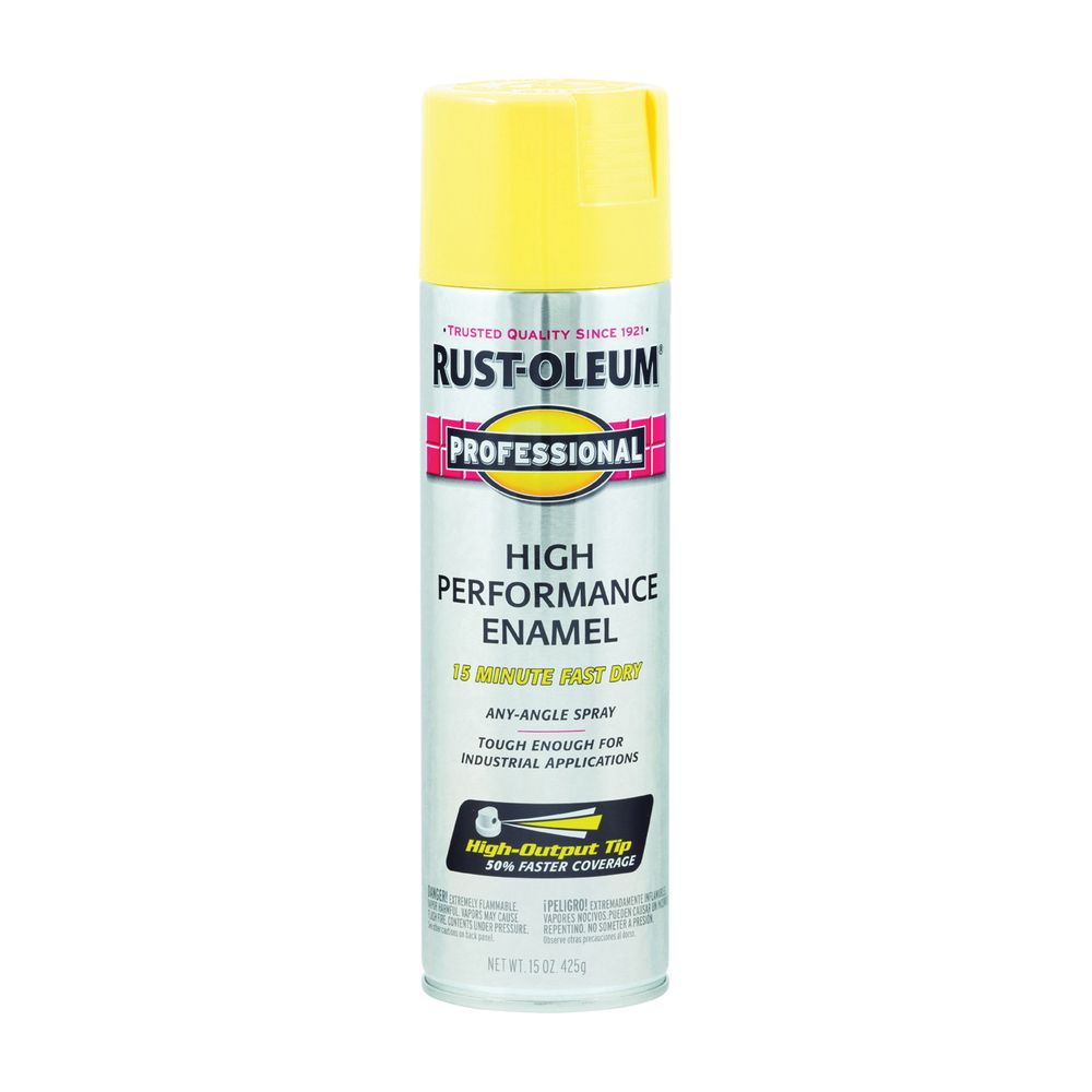 Rust-Oleum 15 oz. Gloss Safety Yellow Professional Safety Spray Paint