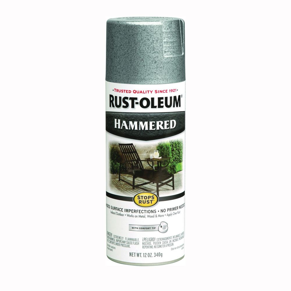 Rust-Oleum 12 oz. Hammered Silver Rust Preventative Spray Paint