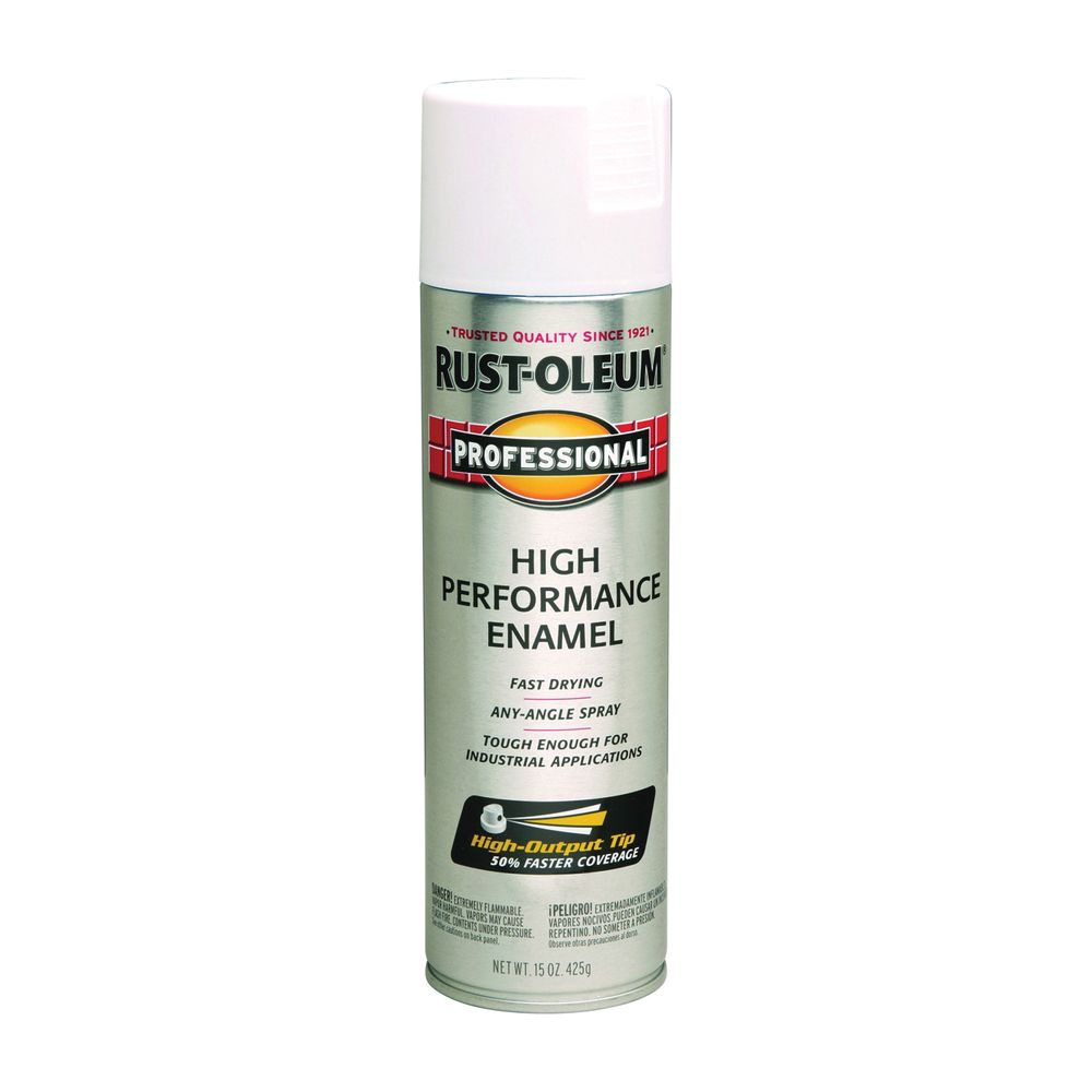 Rust-Oleum 15 oz. Flat White Professional Enamel Spray Paint