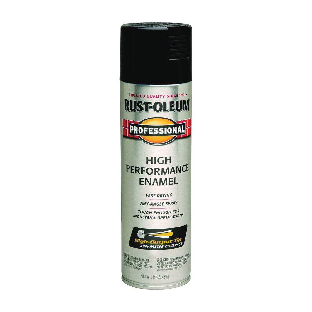Rust-Oleum 15 oz. Gloss Black Professional Enamel Spray Paint