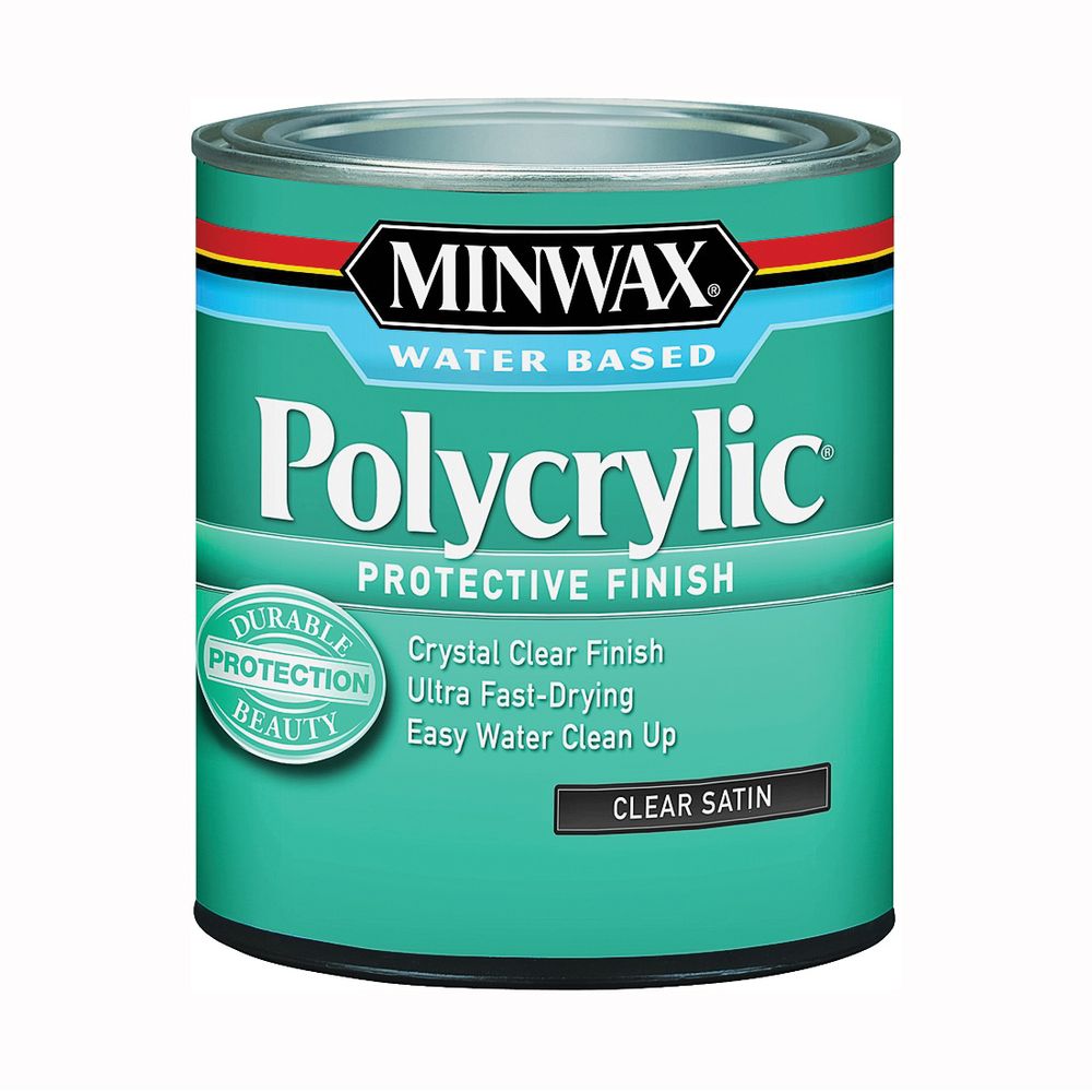 Minwax 1/2 pt. Polycrylic Satin Water-Based Protective Finish