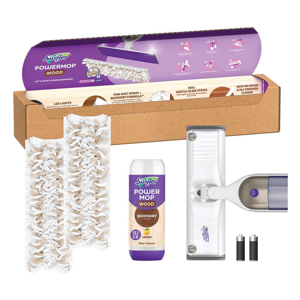 Swiffer Power Mop Wood Floor Cleaning Kit