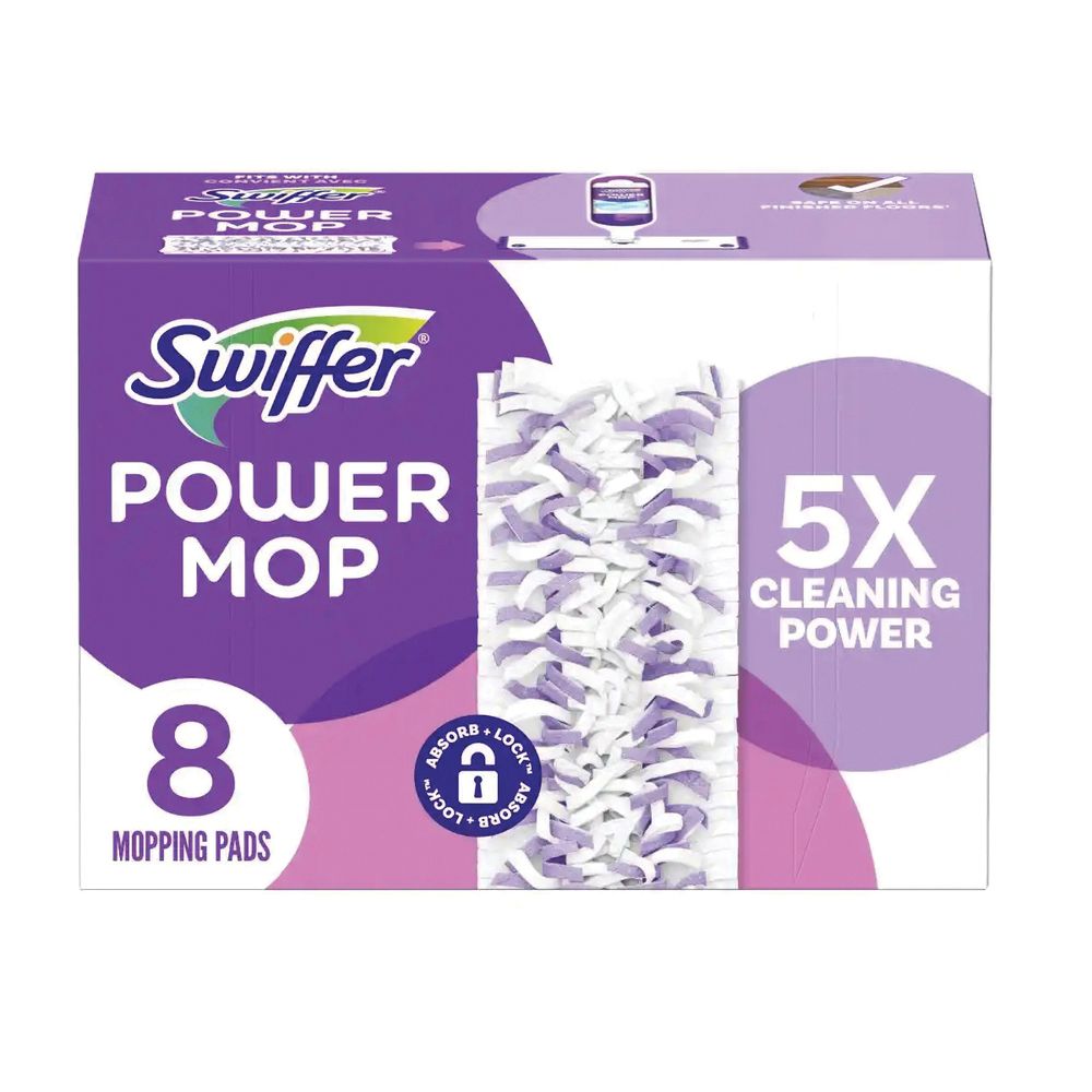 Swiffer PowerMop Multi-Surface Mopping Pad Refill, 8-Pack
