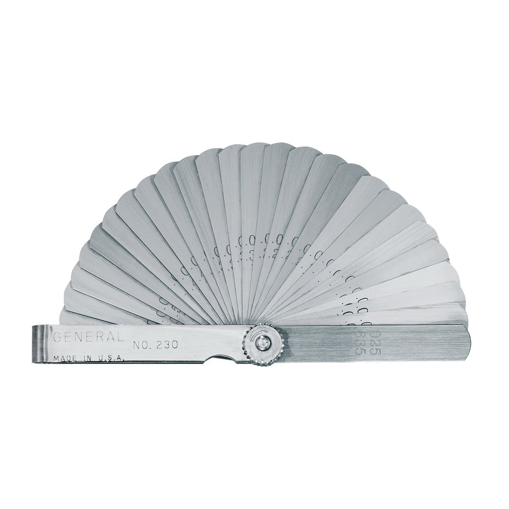 General 3 in. x 1/2 in. Straight Leaf Feeler Gauge