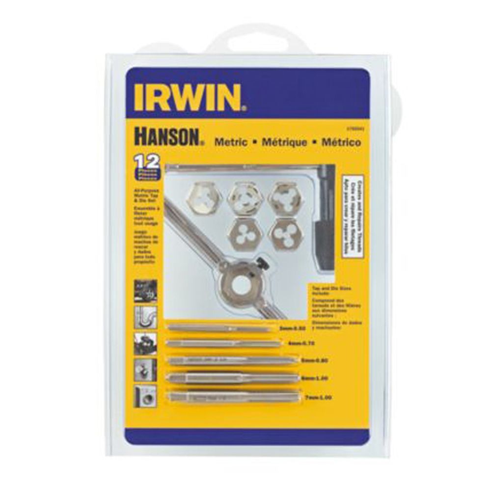 Irwin Hanson 12-Piece Metric Tap and Hex Die Set