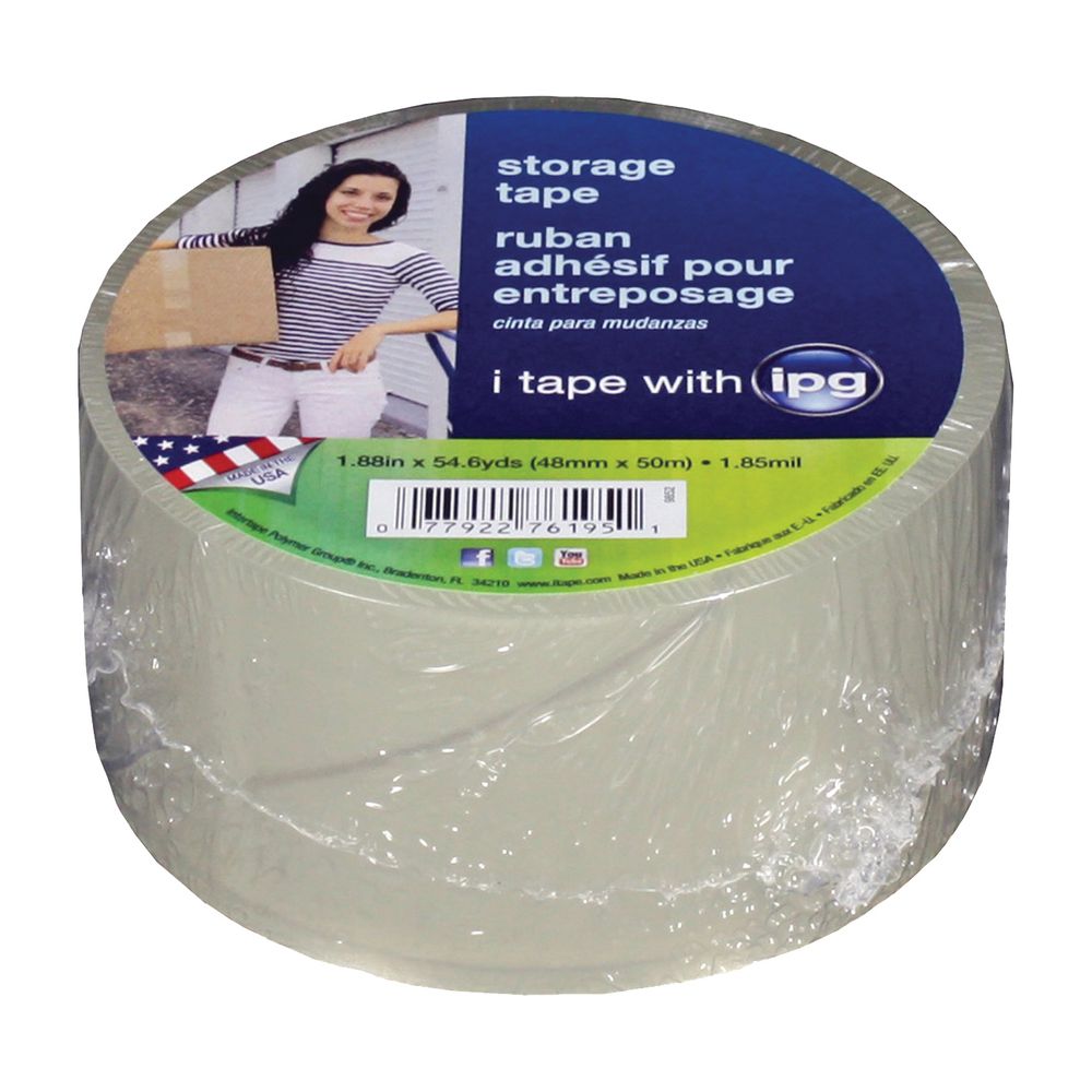 IPG 1-7/8 in. x 54.6 yd. Clear Carton Sealing Tape