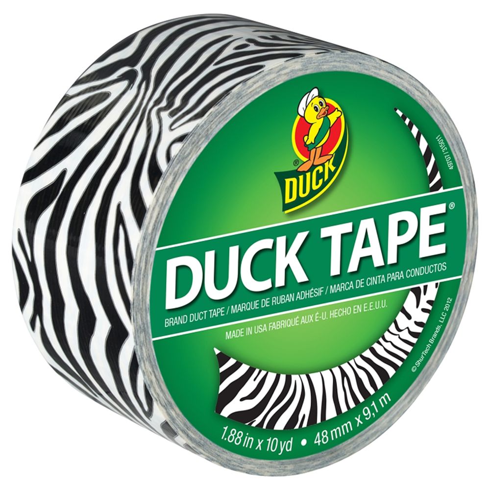 Duck 1-7/8 in. x 10 yd. Zebra Duct Tape