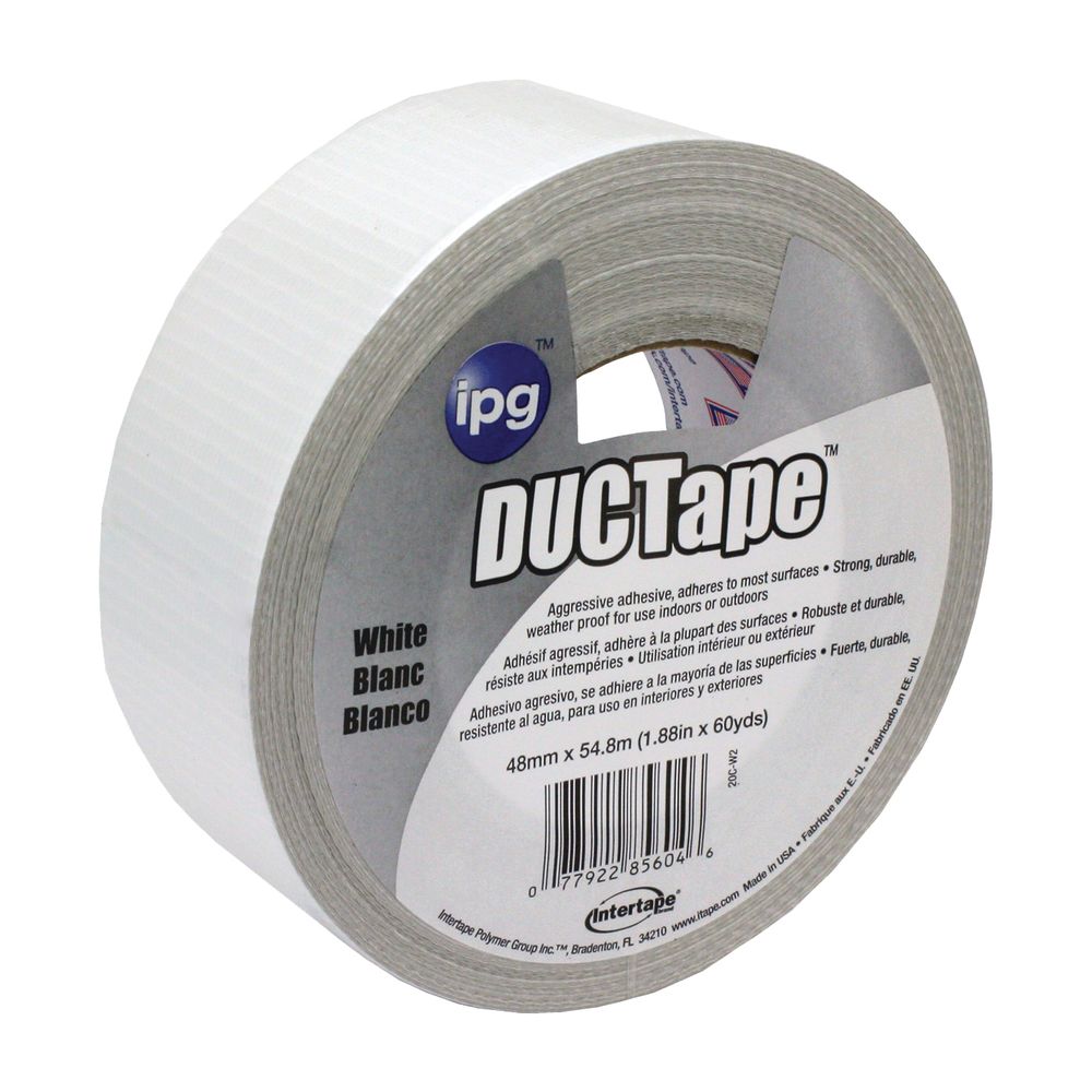 IPG 1-7/8 in. x 60 yd. White Duct Tape