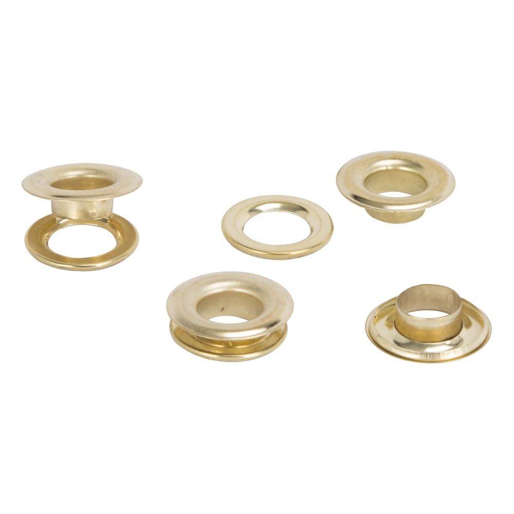 Vulcan 1/2 in. Brass-Plated Grommets, 25-Piece