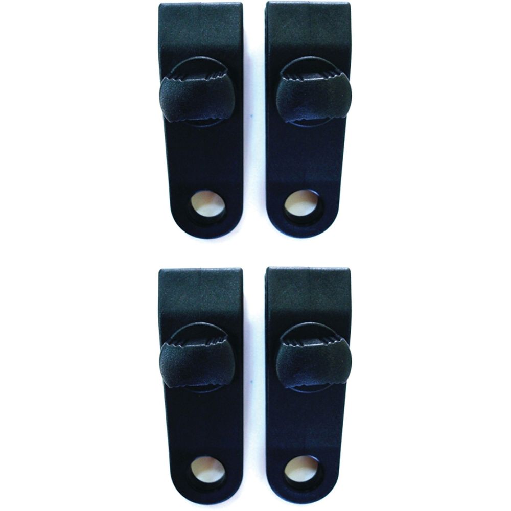 ProSource 3-1/4 in. x 1 in. Black Nylon Reinforced Plastic Tarp Clip, 4-Piece