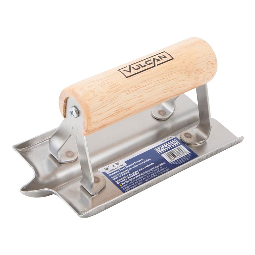 Vulcan 6 in. x 3 in. Stainless Steel Concrete Groover