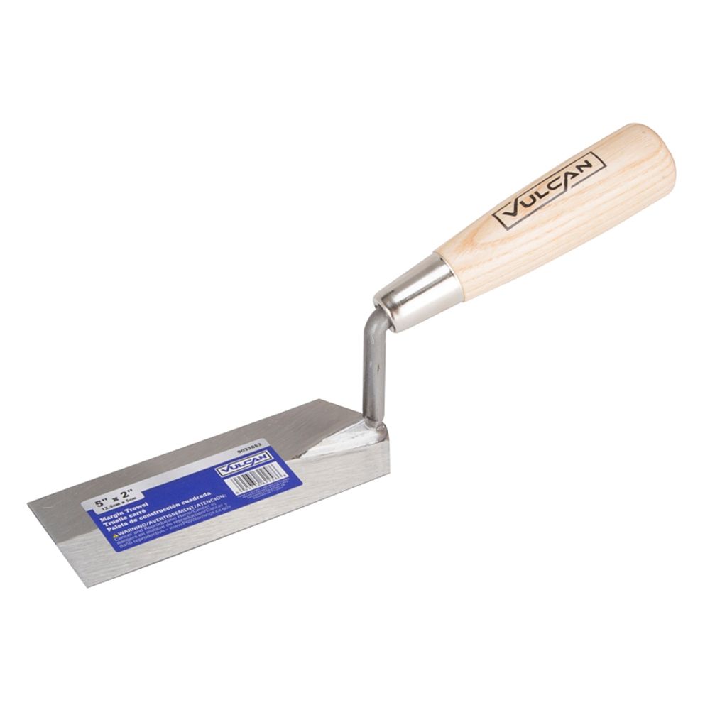 Vulcan 5 in. x 2 in. Wood Handle Margin Trowel