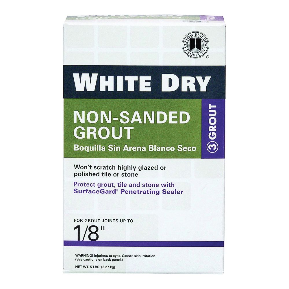 Custom Building Products 5 lb. White Non-Sanded Grout
