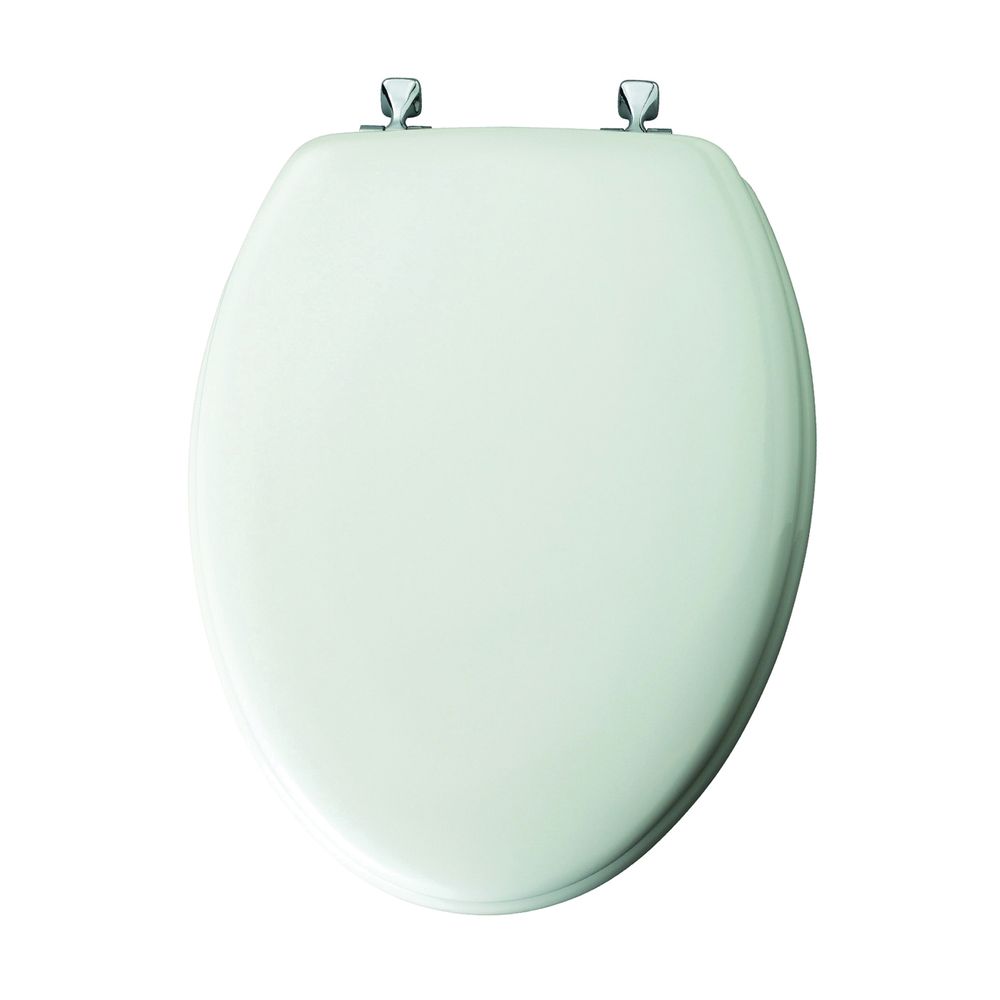 Mayfair Elongated Molded Wood Toilet Seat, White