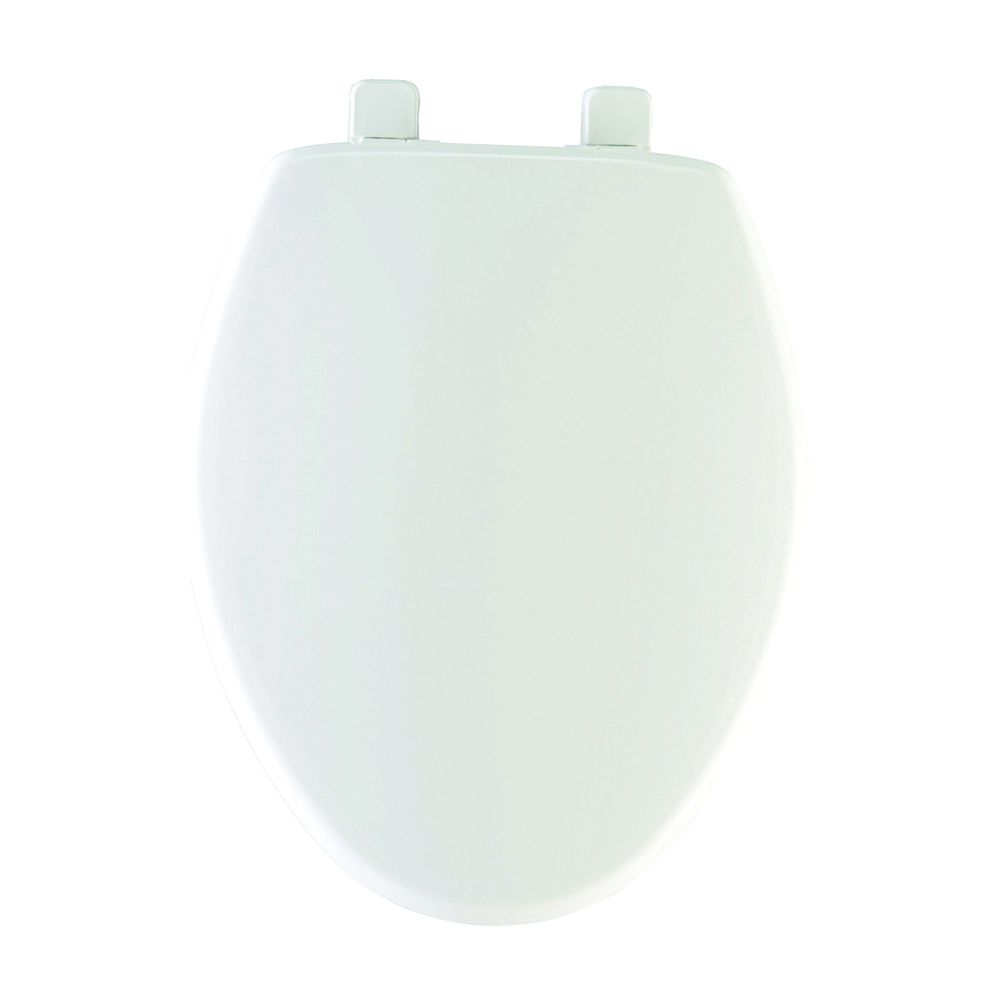 Mayfair Elongated Plastic Toilet Seat, White