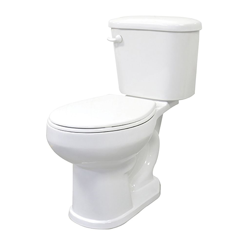 Cato Ceramica Round Bowl White Toilet 1.6 GPF 3 in.