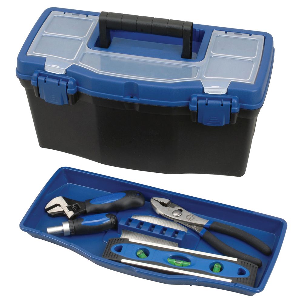 Vulcan 16 in. Plastic Tool Box