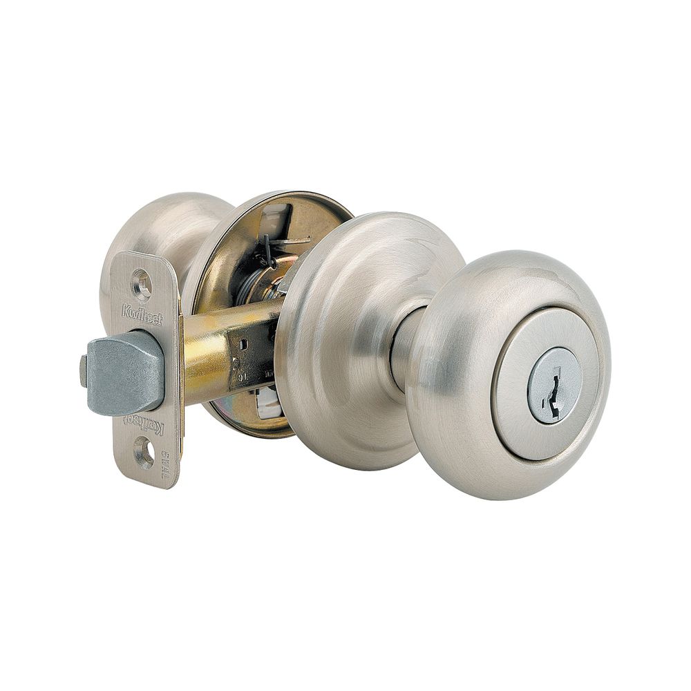 Kwikset Juno Satin Nickel SmartKey Entry Knob
