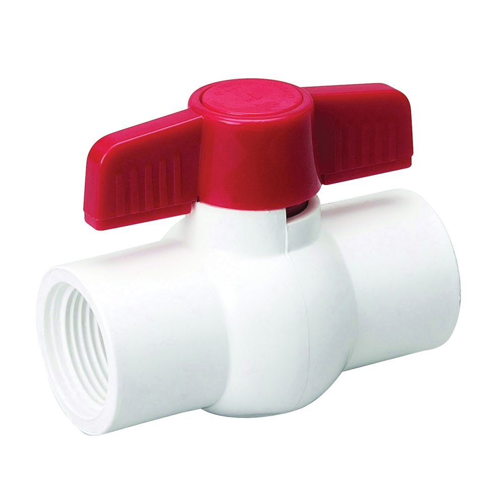 Prosource 1-1/4 in. Schedule 40 PVC Ball Valve